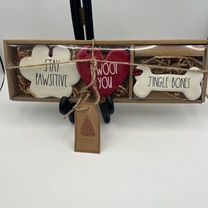 Dog-Themed Christmas ornaments Set NWT